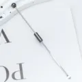 DIY beaded metal ear pick professional earwax removal tool long handle ear cleaner - Plated Gunmetal