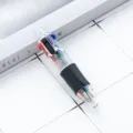 Stylo à bille multicolore mini et créatif avec corps transparent pour le journal. - Noir (recharges colorées)