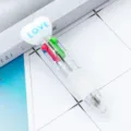 Penna a sfera a quattro colori mini con cuore in plastica carina per studenti diario - Bianco