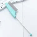 DIY Perlen Haustier Flohkamm mit Edelstahldraht feinen Zähnen und langem Griff für Hunde Katzen - Bonbonblau