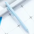 Stylo gel rétractable bleu Morandi, stylo étudiant unicolore minimaliste pour écriture. - Bleu Morandi