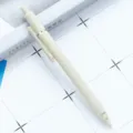Stylo gel rétractable couleur Morandi minimaliste, stylo d'écriture en plastique beige. - Beige Morandi
