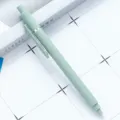 Stylo gel rétractable vert Morandi minimaliste, écriture fluide papeterie de bureau. - Vert Morandi