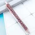 Roze luipaard print inklapbare balpen voor studenten en kantoor briefpapier benodigdheden. - Kleine Luipaard Roze