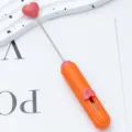 Couteau utilitaire mignon en forme de coeur coupe-boîte portable pour artisanat papier - Orange