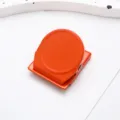Orange magnetic clip refrigerator magnet candy color memo note holder for office home kitchen - Round Magnetic Clip / Orange