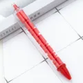 Novelty maze ballpoint pen with fun rolling bead puzzle design, perfect student toy and gift. - Red