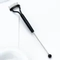 DIY Bead Eyelash Comb Stainless Steel Pin Mascara Brush Eyelash Extension Makeup Tool - Black