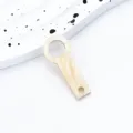 Ciondolo per cannuccia in acrilico accessorio fai da te compatibile con tumbler 8mm-10mm. - Giallo confetto (Stile testurizzato)