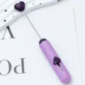 Couteau utilitaire portable violet en forme de cœur pour ouvrir facilement les colis. - Violet Bonbon