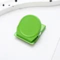 Green magnetic clip fridge memo holder candy color metal binder clip for kitchen office - Round Magnetic Clip / Candy Green