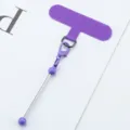 Purple phone lanyard tether patch with metal charm for universal mobile phone cases securely. - Candy Purple