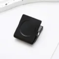 Black square magnetic clip fridge memo note holder multifunctional metal binder clip - Square Magnetic Clip / Black
