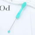 Multifunctional double-ended silicone nose cleaning brush and lip brush for skin care. - Mint Green