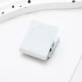 White magnetic clip fridge magnet memo holder, durable metal material, simple modern design variant. - Square Magnetic Clip / White