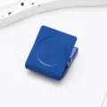 Blue magnetic clip for fridge note memo holder multi-functional office and kitchen organizer. - Square Magnetic Clip / Dark Blue