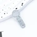 Silber Glitzer Acryl Strohhalm Anhänger DIY Becher Zubehör für 8mm bis 10mm Strohhalme Variante - Silber (Glitzer-Stil)