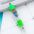 Carino albero di natale penna a sfera a 4 colori multi-colore pressa diario penna - Albero di Natale Tipo C