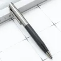 Business wooden texture ballpoint pen with metallic clip and sleek design for office use. - Wood Grain Color 2