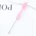 Silicone blackhead facial cleansing brush double ended design pink tool for skin care use new - Pink