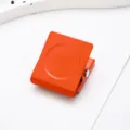 Orange metal magnetic clip refrigerator memo clip strong binder clip for kitchen office home - Square Magnetic Clip / Orange