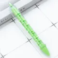 Green transparent novelty maze ballpoint pen decompression toy pen with fun inside track. - Candy Green