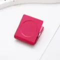 Pink candy color magnetic clip, metal fridge memo clip and multipurpose note holder variant. - Square Magnetic Clip / Rose Red
