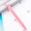 Pink ballpoint pen with cute heart decor, smooth writing office and school stationery. - Heart Style / Hot Pink