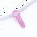 Ciondolo Di Paglia In Acrilico Glitter Rosa Accessorio Per Tazza DIY Decorazione - Rosa (glitterato)