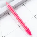 Clear pink maze ballpoint pen novelty educational toy rollerball pen for student decompression. - Candy Watermelon Red