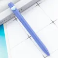 Cute blue heart ballpoint pen for daily office writing, fashionable student stationery gift item. - Heart Style / Dark Blue