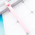 Cute pink ballpoint pen with heart design, smooth writing stationery gift for students and office. - Heart Style / Candy Pink
