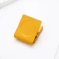 Yellow magnetic clip refrigerator memo holder metal binder clip for kitchen office. - Square Magnetic Clip / Candy Yellow