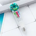 Penna a sfera multicolore di Natale simpatico design ciambella penna a pressione cancelleria - Ghirlanda di Natale