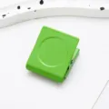 Green metal magnetic binder clip candy color memo note holder for office and kitchen use - Square Magnetic Clip / Candy Green