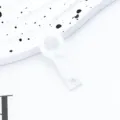 Ciondolo per cannuccia in acrilico bianco connettore per perline DIY per tazze all'ingrosso - Bianco (texturizzato)