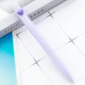 Light purple ballpoint pen with heart clip, smooth twist pen for office school supplies. - Heart Style / Candy Purple