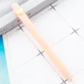 Pastel pink ballpoint pen with cute heart decor, smooth writing stationery gift office tool. - Heart Style / Macaron Light Pink
