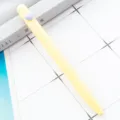 Yellow ballpoint pen with purple heart charm cute cute writing tool daily office supplies - Heart Style / Macaron Light Yellow