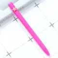Pink ballpoint pen with cute star clip, stylish office and school stationery writing supply. - Five-pointed Star / Rose Red