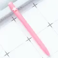 Cute pink ballpoint pen with star clip, perfect for office, school stationery and gifts. - Five-pointed Star / Hot Pink