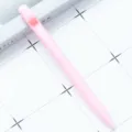 Cute pink ballpoint pen with star clip, smooth writing stationery for school office daily use. - Five-pointed Star / Candy Pink