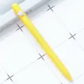 Yellow ballpoint pen with cute star decor, smooth writing office stationery gift supply. - Five-pointed Star / Candy Yellow