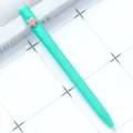 Light green ballpoint pen with pink star clip twist action smooth writing cute stationery - Five-pointed Star / Candy Mint Green