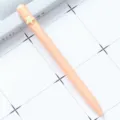 Peach pink ballpoint pen with cute star clip, sleek and stylish stationery for school and office. - Five-pointed Star / Macaron Light Pink