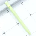 Light green ballpoint pen with yellow star clip, stylish minimalist office stationery writing tool. - Five-pointed Star / Macaron Light Green