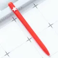 Red ballpoint pen with cute pink star charm, twist mechanism, smooth writing for office and gifts. - Five-pointed Star / Red