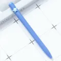 Blue ballpoint pen with star clip, smooth writing twist pen for office and school supplies variant. - Five-pointed Star / Dark Blue