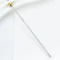 Stainless steel cake tester needle for baking, durable metal kitchen tool for home DIY use. - Gold