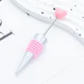 Tappo per vino cuore rosa silicone tappo bottiglia decorativo bar regalo di nozze - Rosa confetto (cinturino in pelle rosa confetto)
